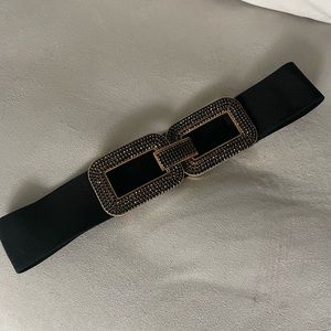 Zara rhinestone stretch belt